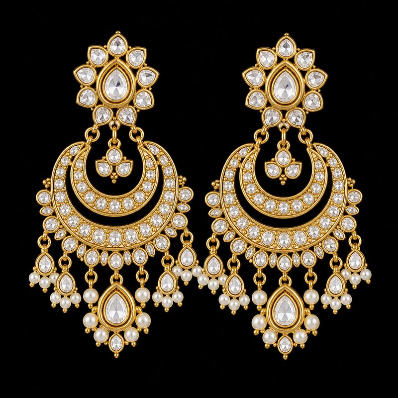 Golden Chandelier Earrings