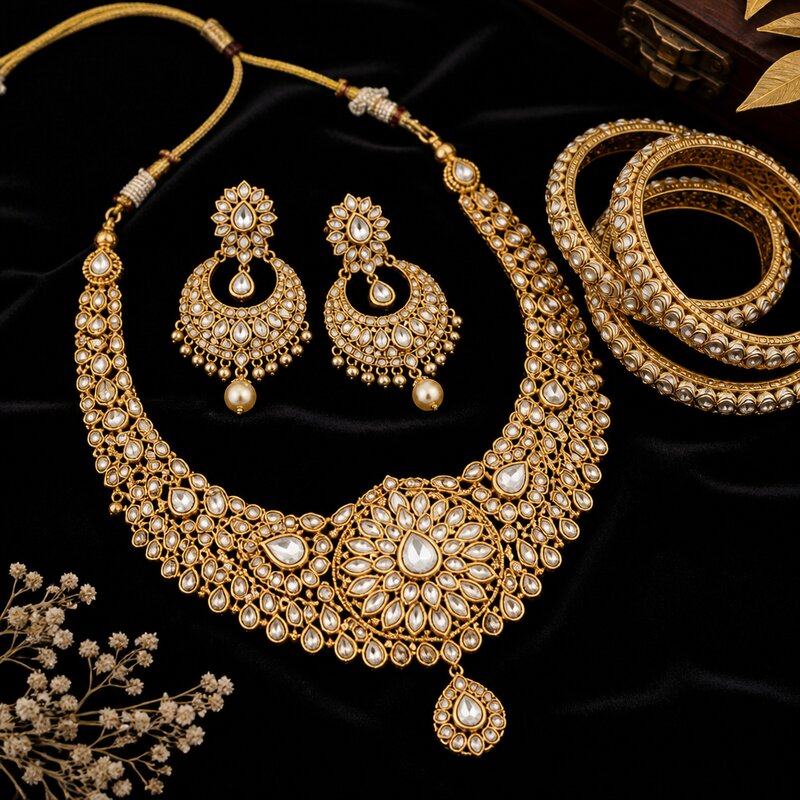 Royal Diamond Necklace Set